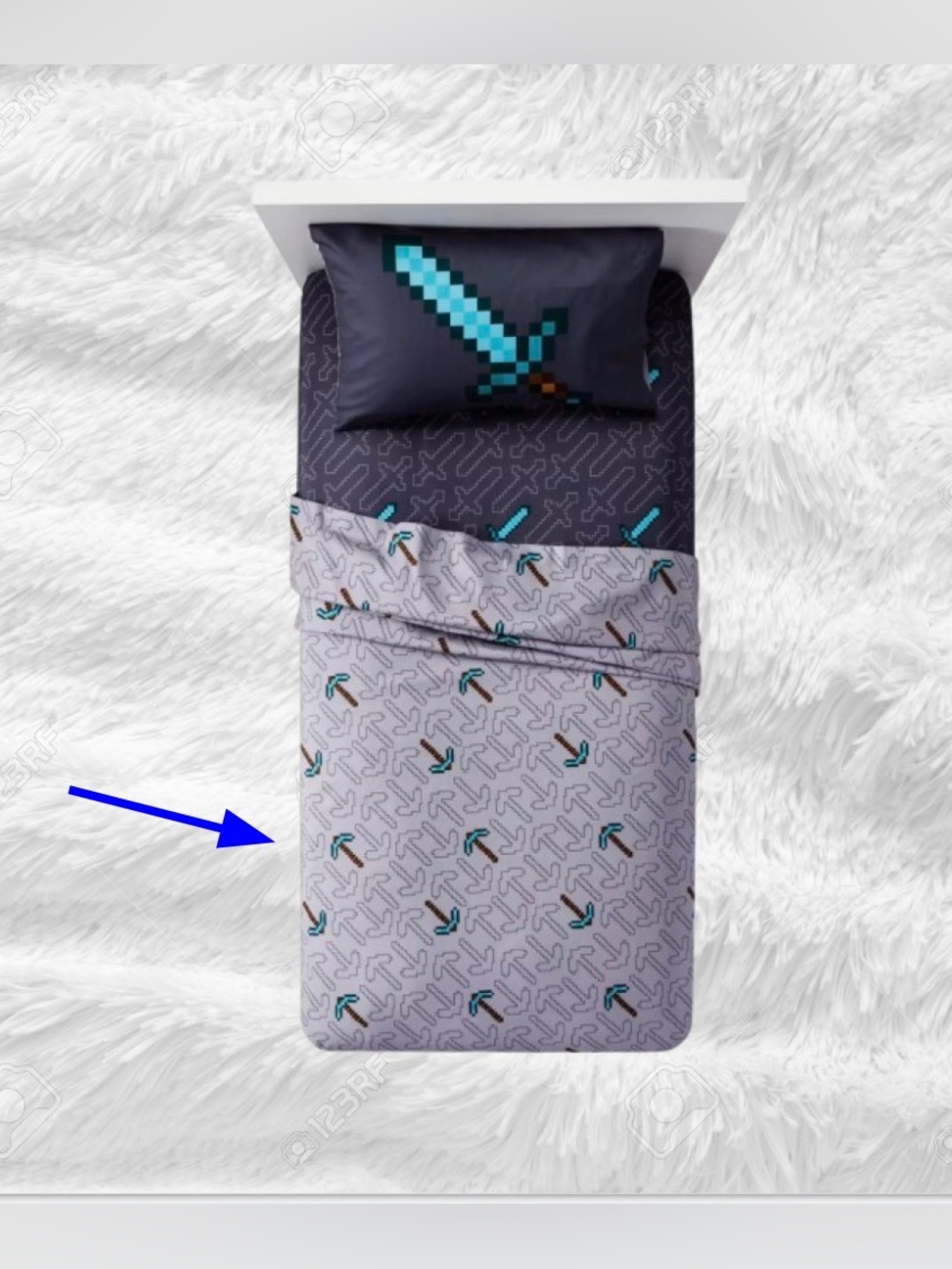 NEW Minecraft Flat Sheet, Twin